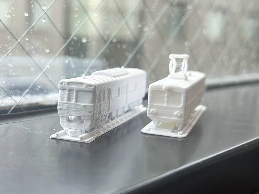 電車を3Dプリント