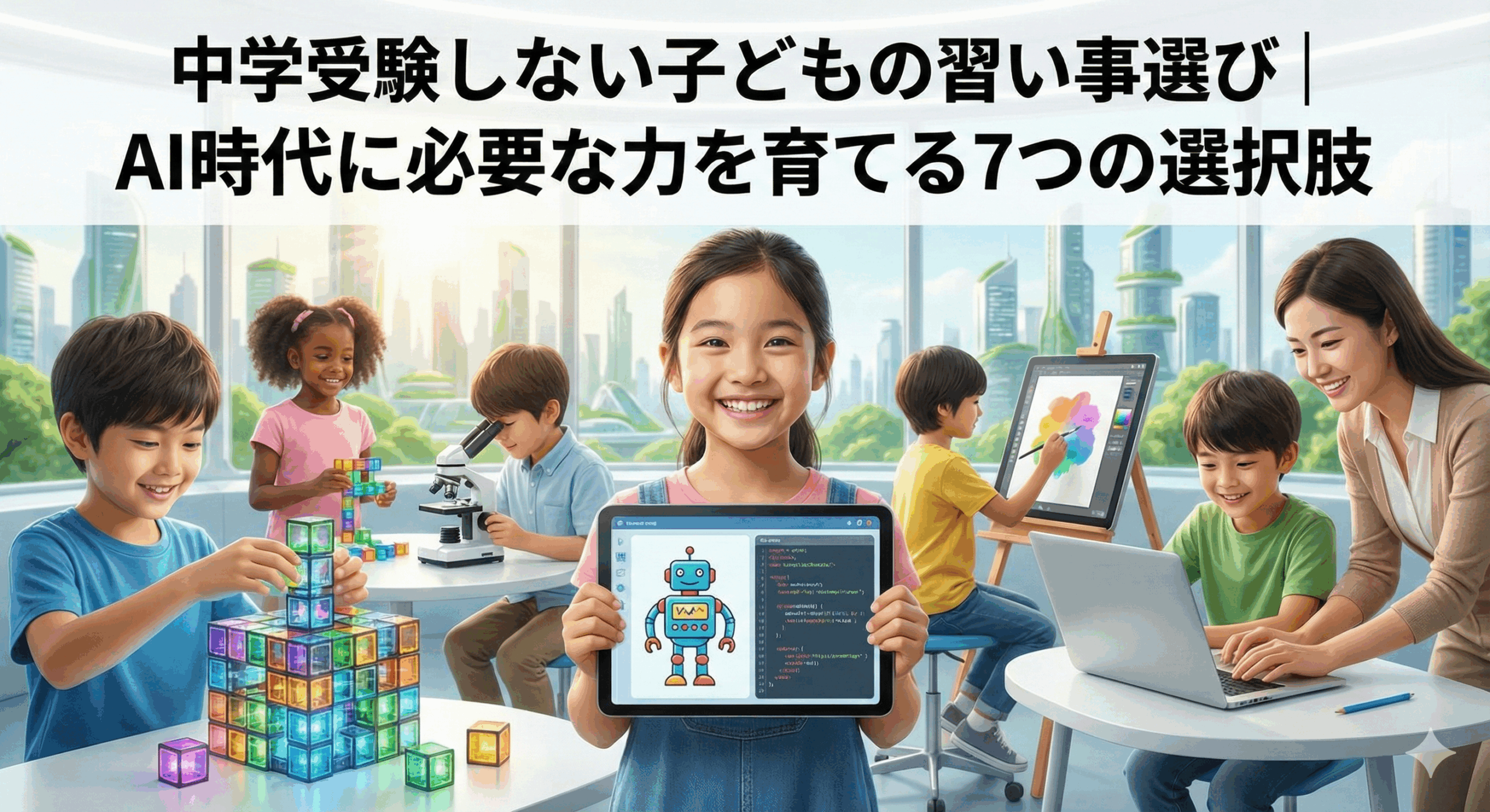 中学受験しない子どもの習い事選び|AI時代に必要な力を育てる7つの選択肢