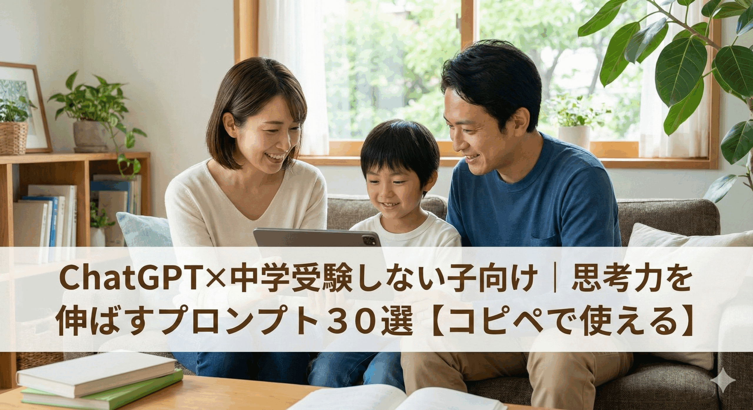 ChatGPT×中学受験しない子向け｜思考力を伸ばすプロンプト30選