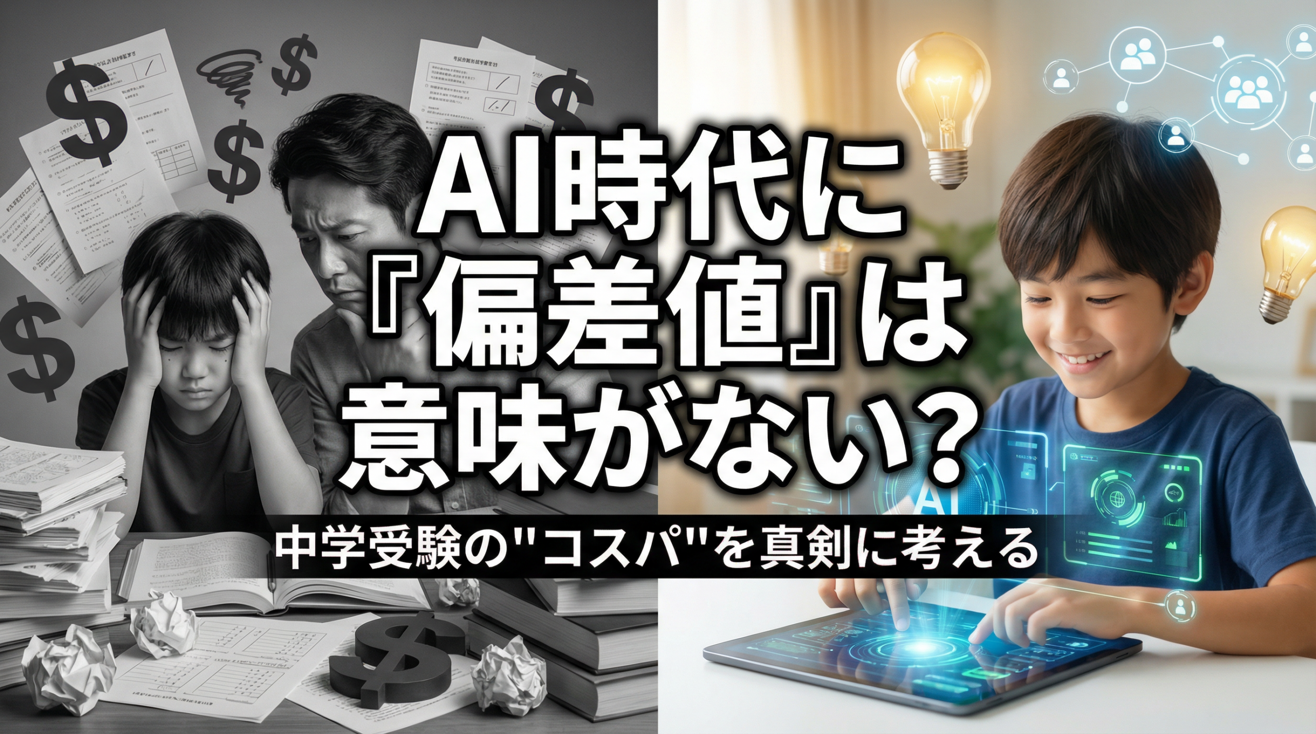AI時代に「偏差値」は意味がない？中学受験の“コスパ”を真剣に考える
