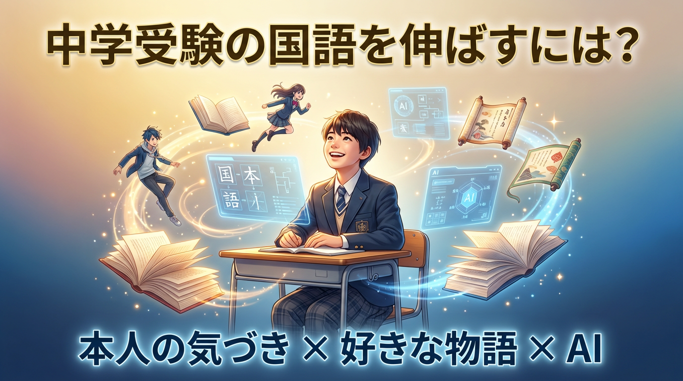 中学受験の国語を伸ばすには?