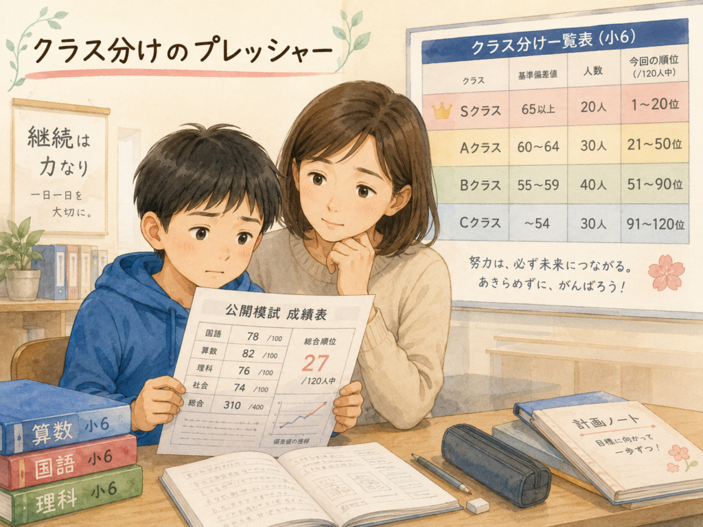 中学受験の塾で母が感じたこと｜クラス分け・親同士の空気・子どもを数字だけで見ないためにの画像1