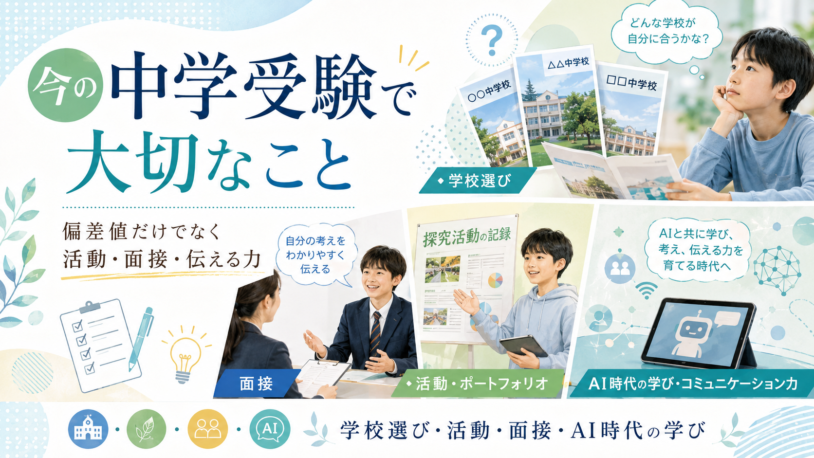 今の中学受験は、偏差値だけでは語れない時代になってきている