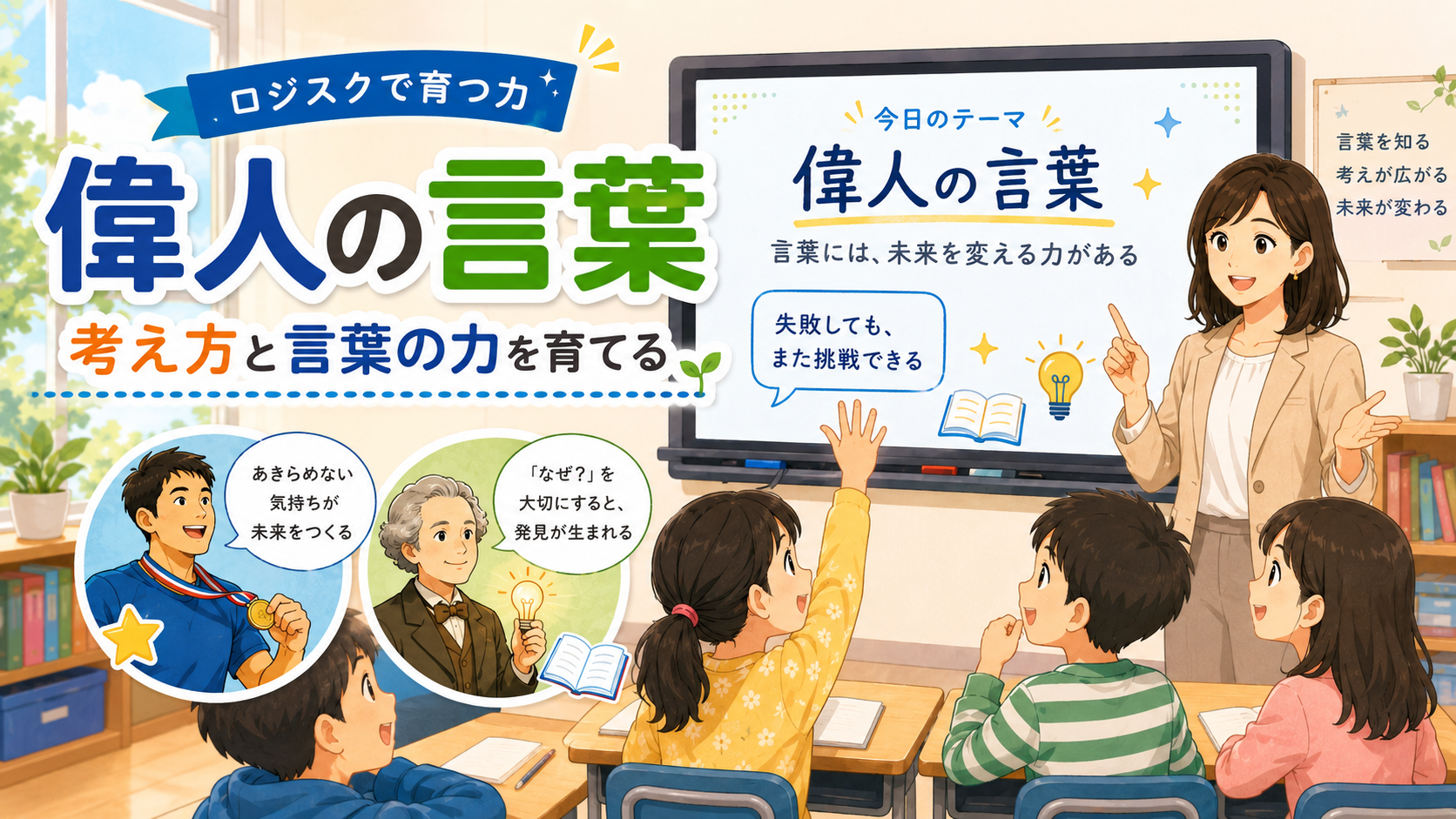 小学生が偉人の言葉にふれる意味｜考え方と言葉の力を育てるレッスン