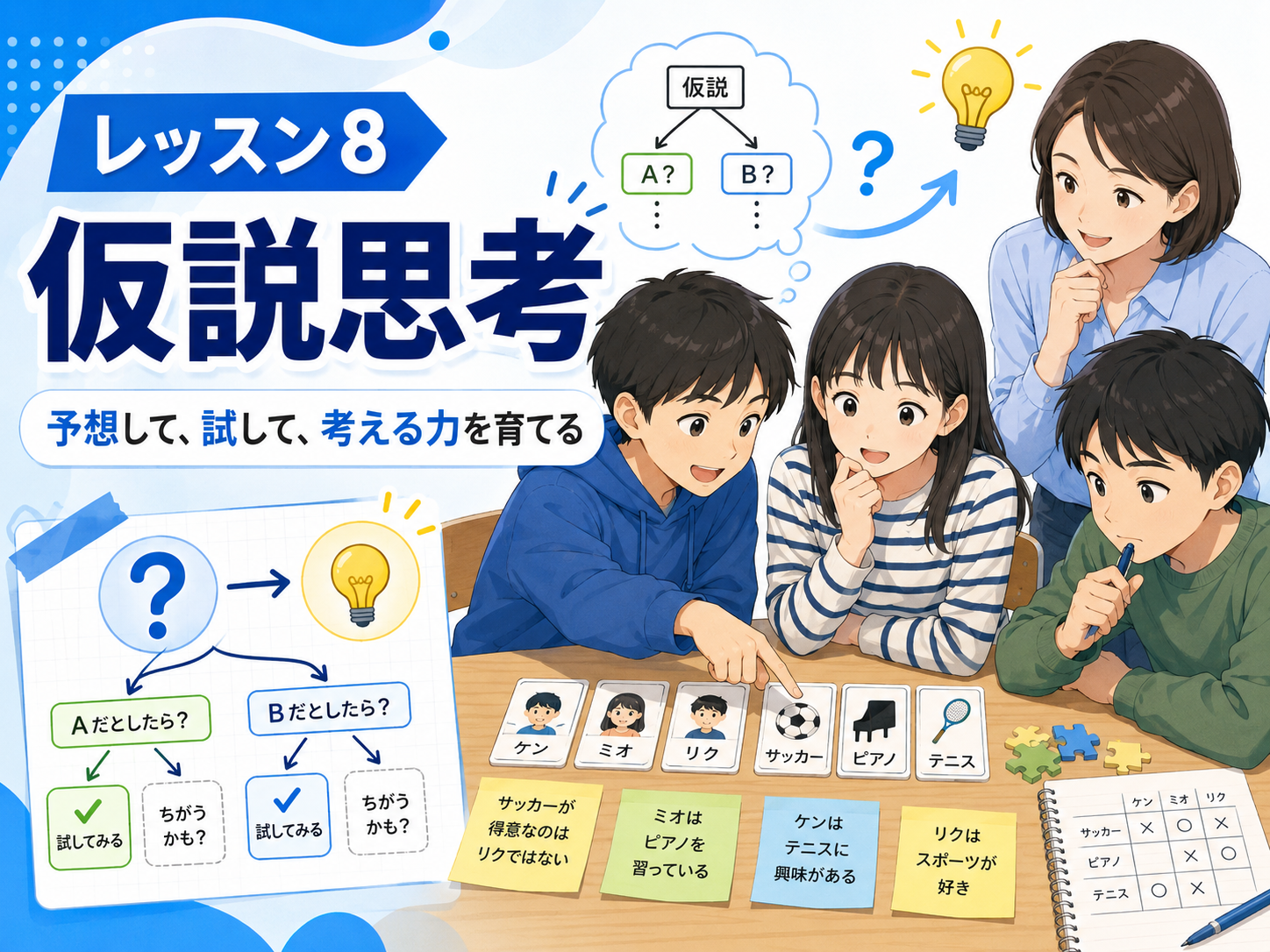 小学生・中学生の仮説思考を育てる|論理力と問題解決力につながるレッスン