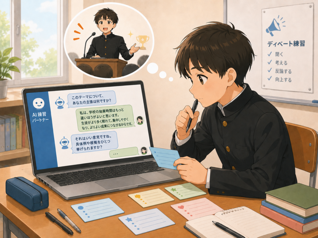中学生のディベートで育つ力|考えを整理し、理由を持って伝えるレッスンの画像2