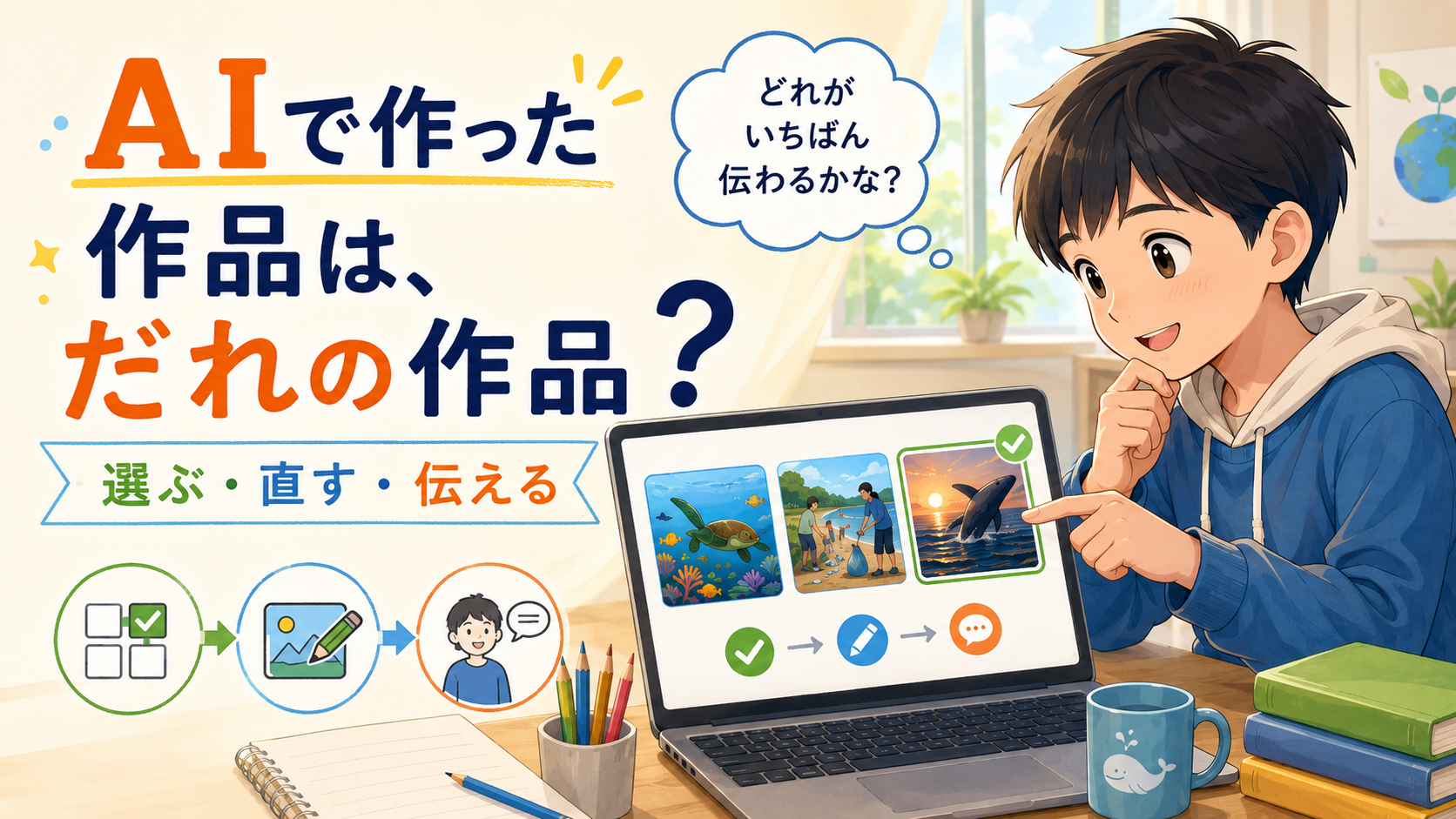 子どもがAIで作った作品は、誰の作品？｜AI教育で育つ「選ぶ・直す・伝える力」