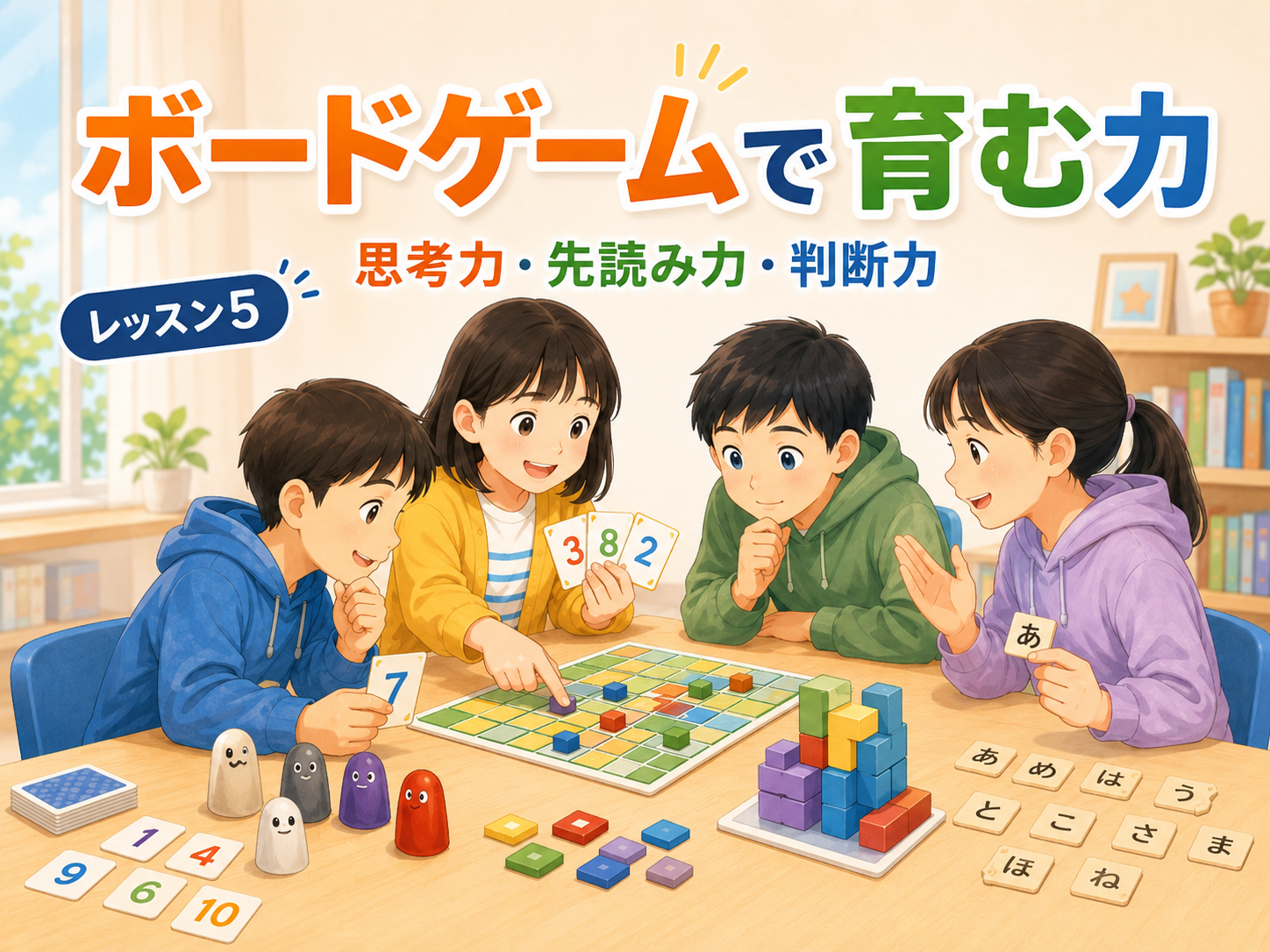 小学生・中学生にボードゲームがよい理由|思考力・先読み力を育てるレッスン