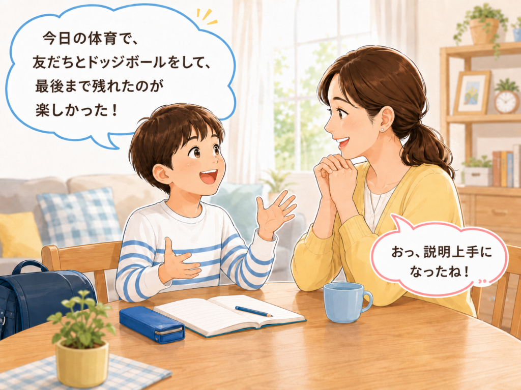 子どもの伝える力は毎日の会話から｜家庭で身につく5W1Hの使い方の画像3