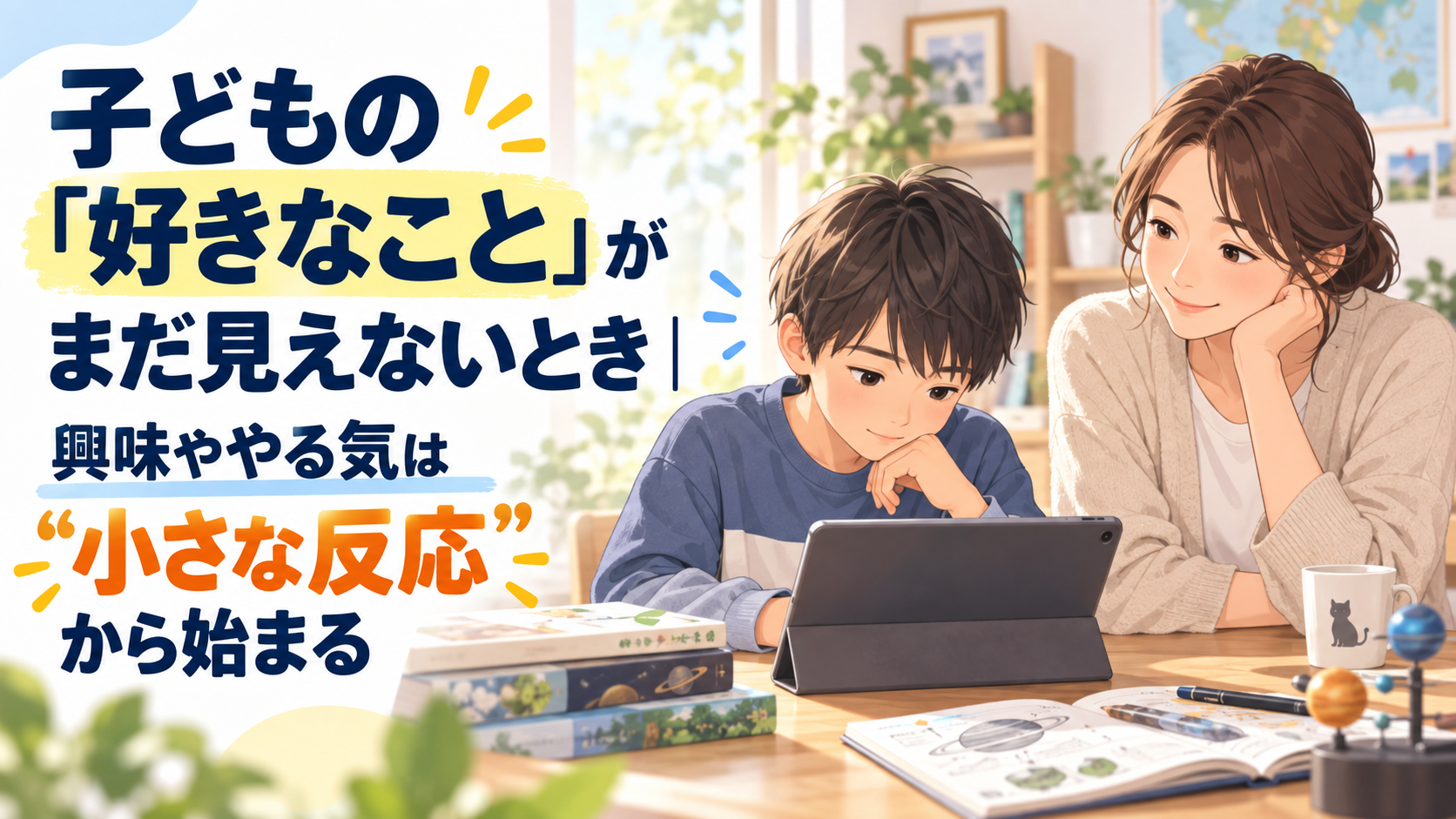 子どもの「好きなこと」がまだ見えないとき|興味ややる気は“小さな反応”から始まる