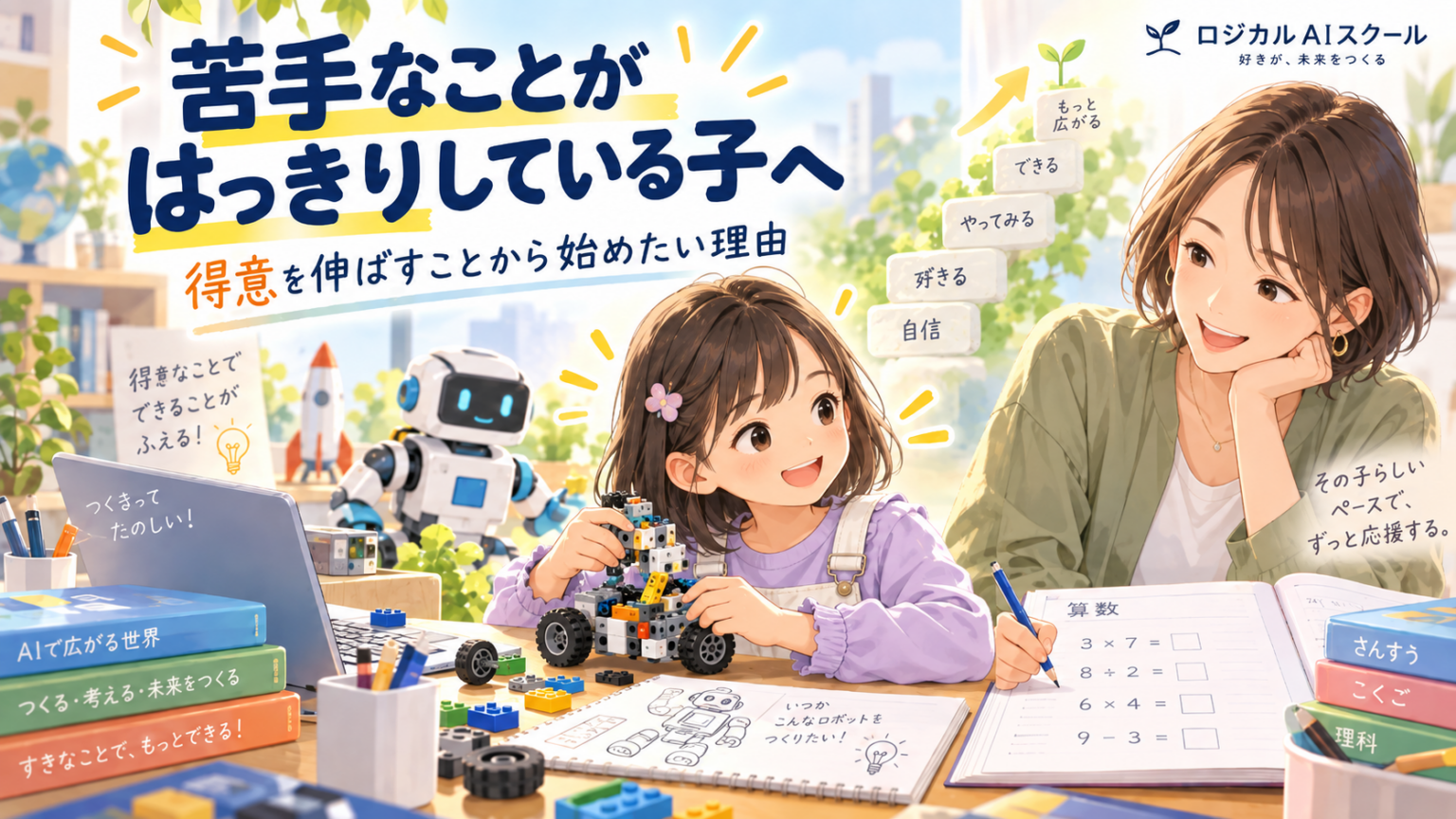 苦手なことがはっきりしている子へ｜得意を伸ばすことから始めたい理由