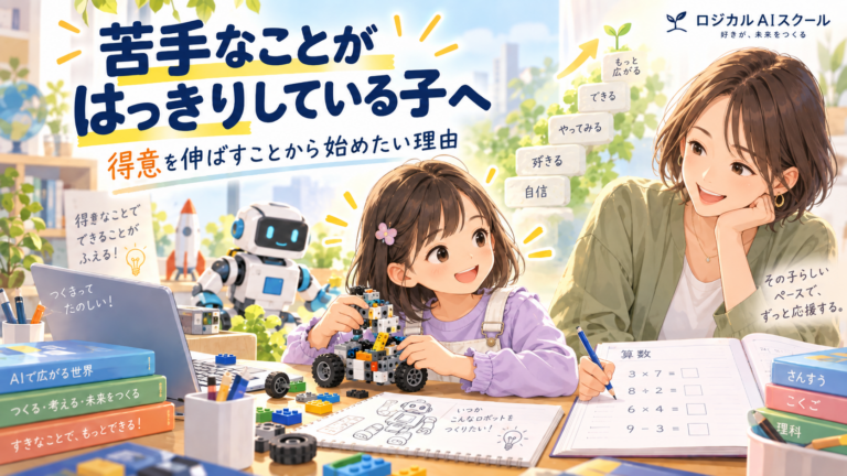 苦手なことがはっきりしている子へ|得意を伸ばすことから始めたい理由