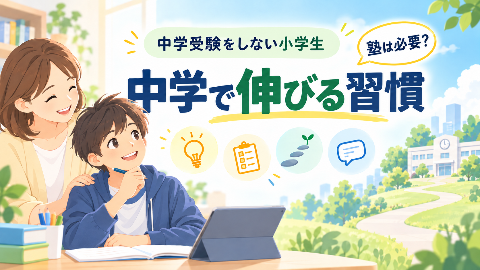 中学受験をしない小学生にも塾は必要?中学で伸びるために大切な習慣